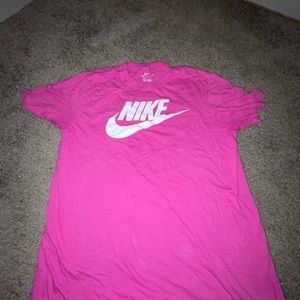 Nike pink and white medium t-shirt for 30$.